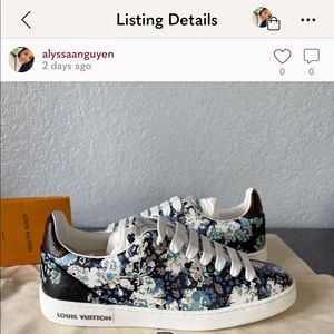 Louis Vuitton floral sneaker.